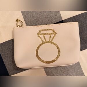 Bride Wedding Pouch with Gold Ring Design & Surprise Inside!